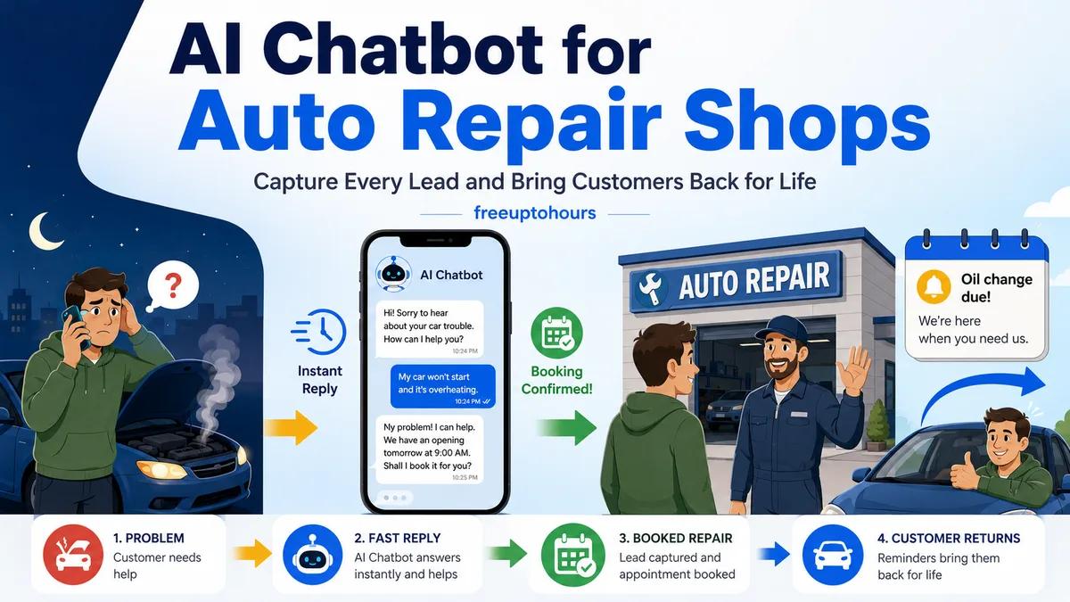 AI Chatbot for Auto Repair Shops: Capture Every Lead and Bring Customers Back for Life