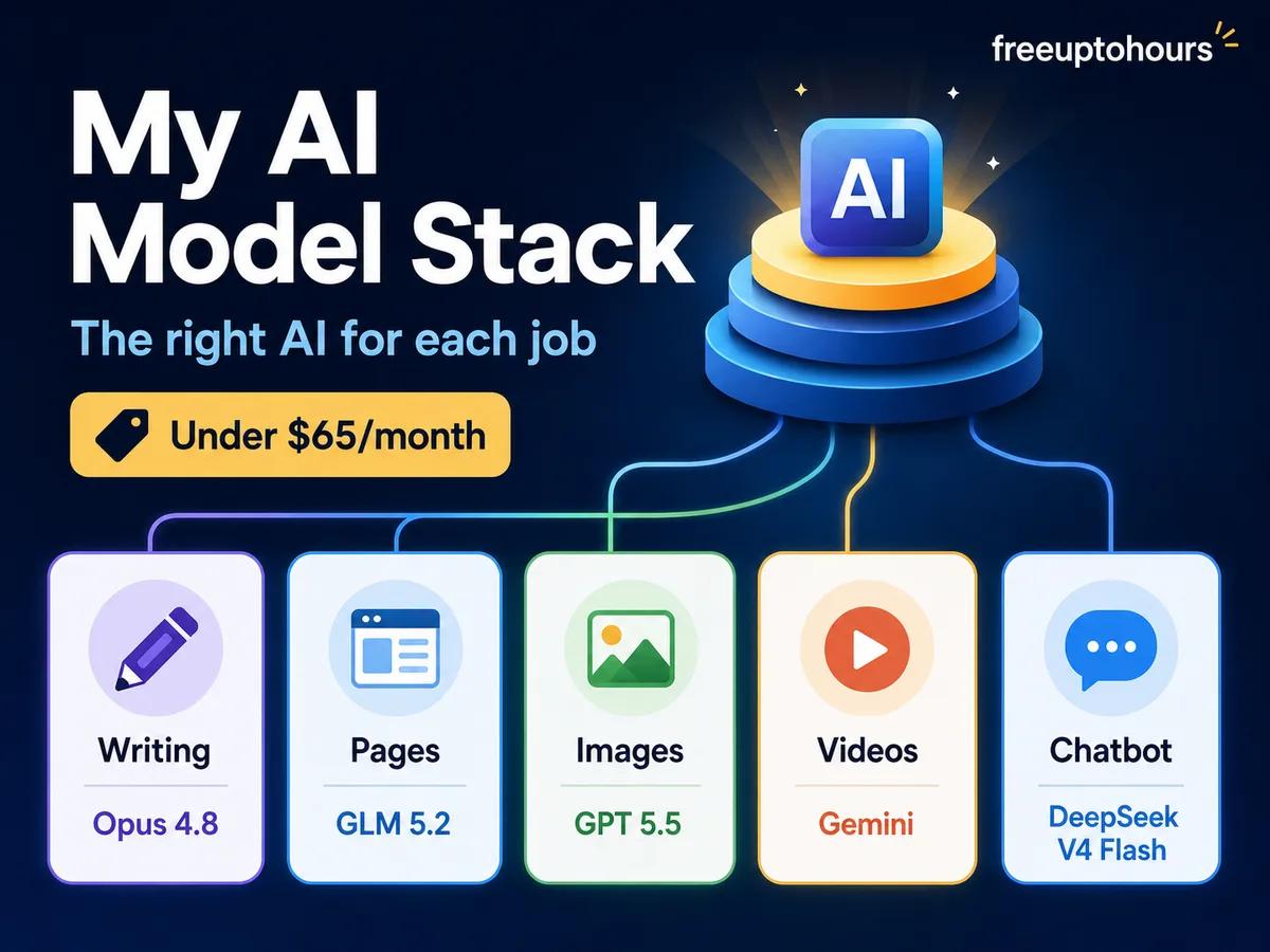 My AI Model Stack: The Right Model for Every Task, Under $65 a Month