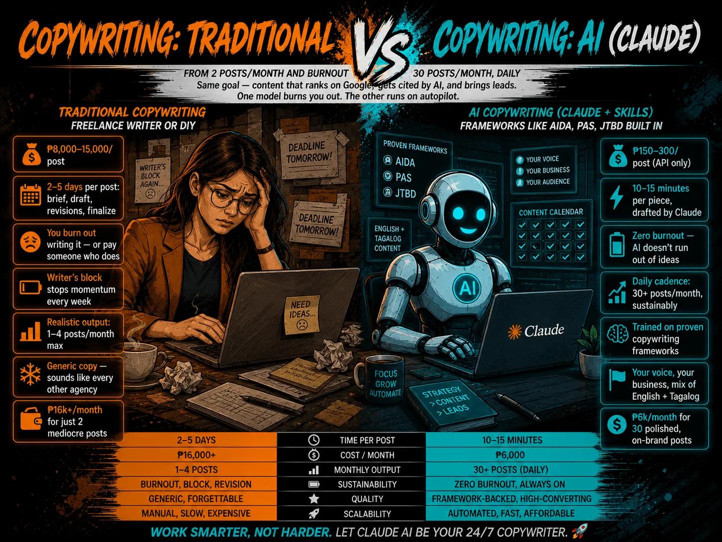 AI copywriting compounding results