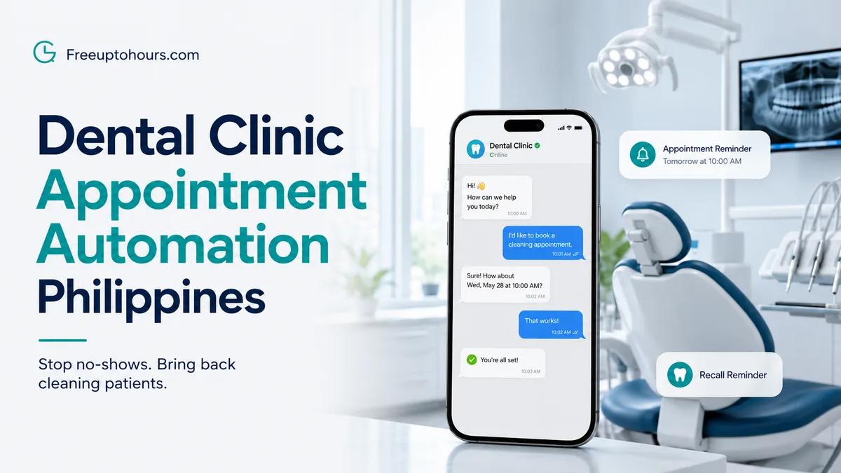 Dental Clinic Appointment Automation Philippines: Stop No-Shows, Bring Back Cleaning Patients, and Win the Slot Before the Slow Clinic Replies