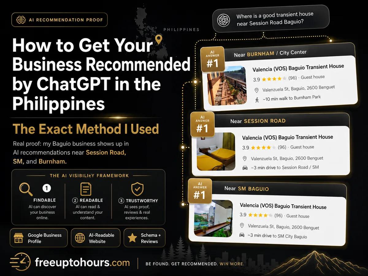 How to Get Your Business Recommended by ChatGPT in the Philippines (The Exact Method I Used)