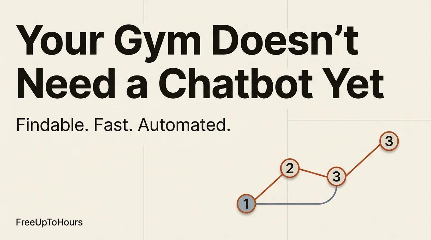 Your Gym Doesn't Need a Chatbot Yet: The Digital Marketing Order That Fills Classes in the Philippines
