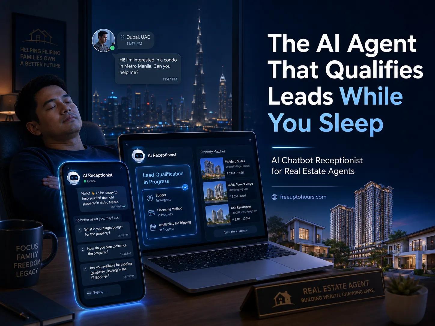 The AI Agent That Qualifies Leads While You Sleep: An AI Chatbot Receptionist for Real Estate Agents in the Philippines