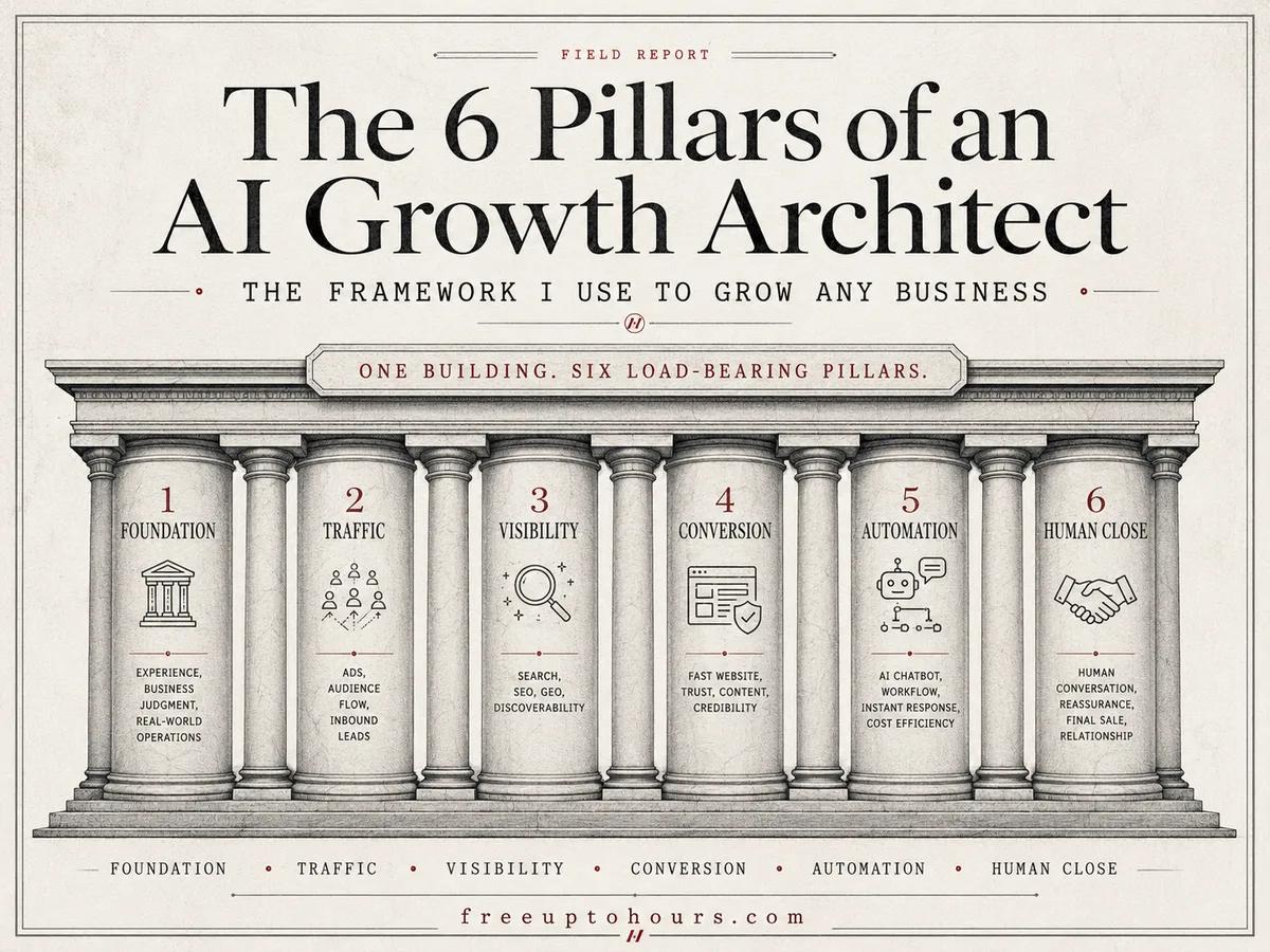 The 6 Pillars of an AI Growth Architect: The Framework I Use to Grow Any Business