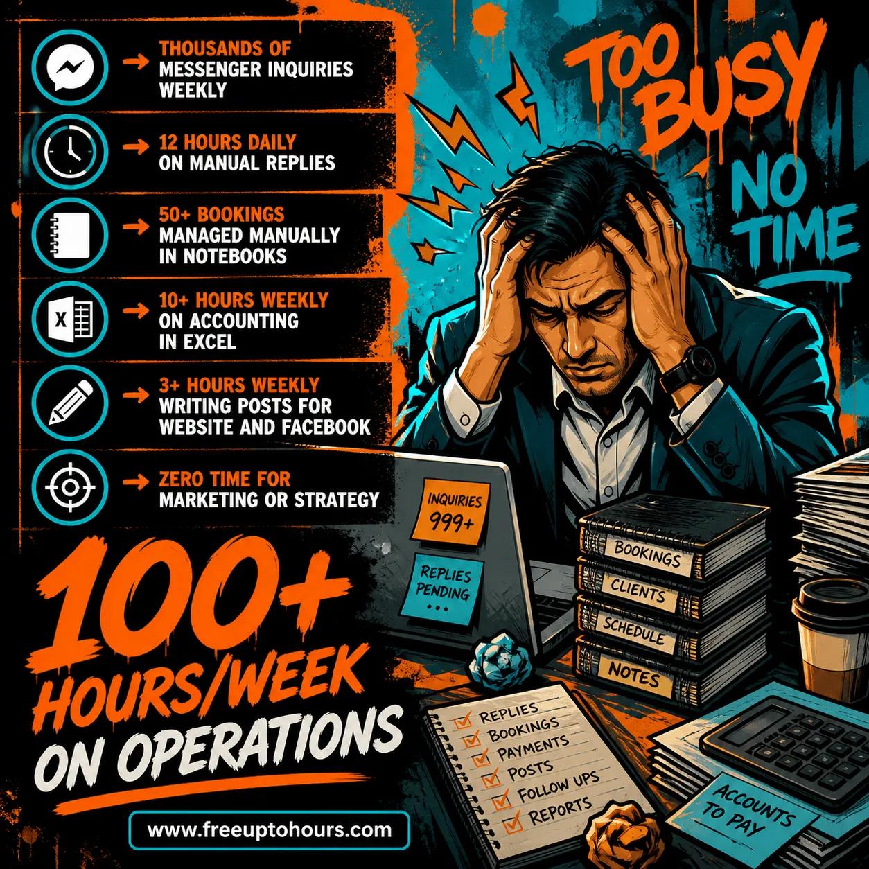 Too busy - overwhelmed with manual work